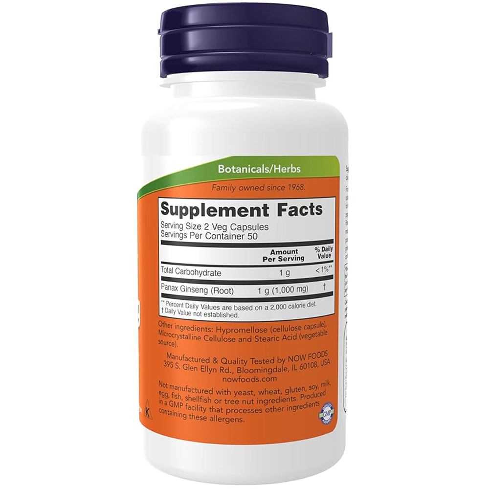 Now Foods: Panax Ginseng, 100 caps