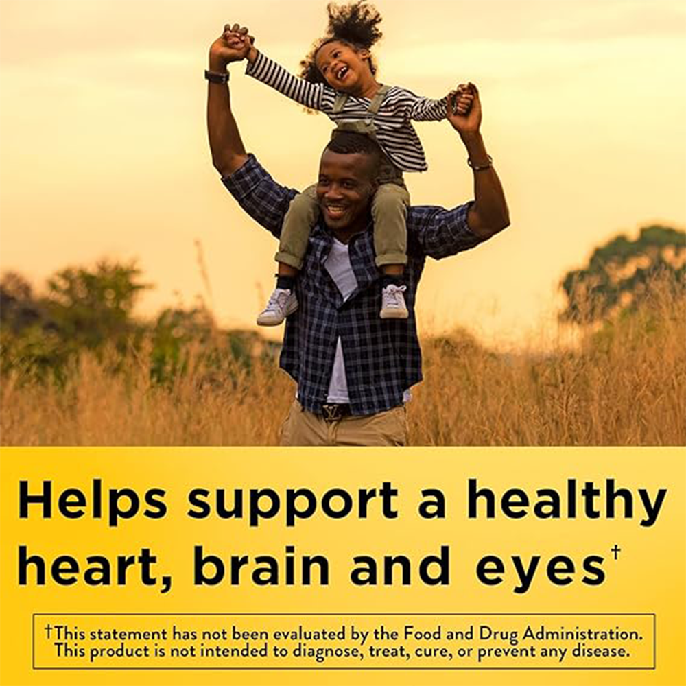 Nature Made Omega 3 Fish Oil 1200 mg, Fish Oil Supplements as Ethyl Esters, Omega 3 Fish Oil for Healthy Heart, Brain and Eyes Support, One Per Day, Omega 3 Supplement with 100 Softgels