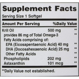 Nature's Bounty Krill Oil 500 mg 30 Rapid Release Softgels