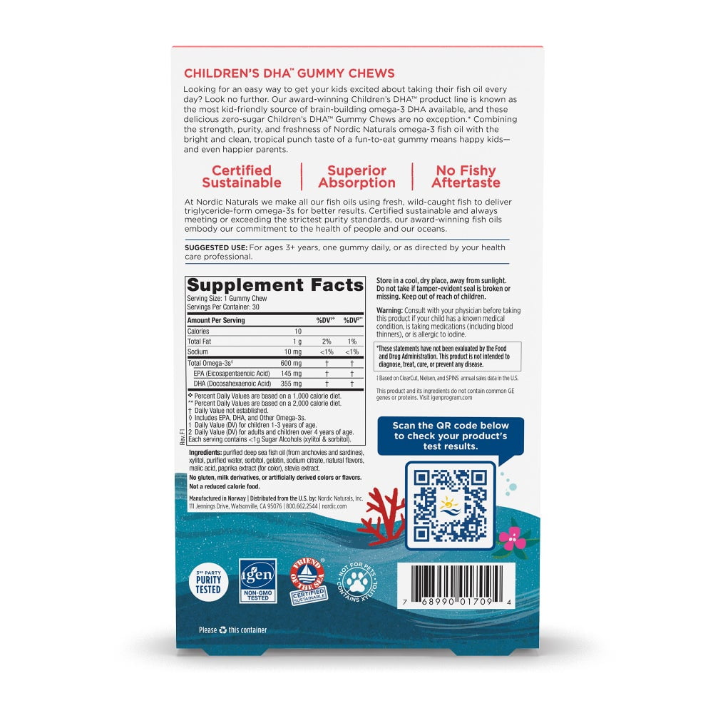 Nordic Naturals Zero Sugar Children's DHA 600mg 30ct - additional product view
