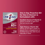 One A Day Proactive 65 Plus 150ct - product detail view