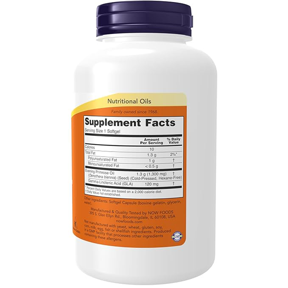 NOW Foods Super Primrose 1300Mg, 120 Softgels
