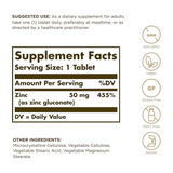 Solgar, Zinc 50 Mg, 100 Tablets