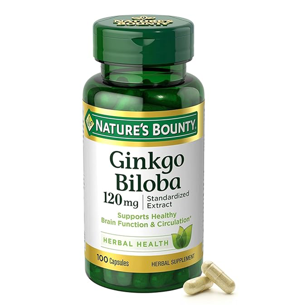 Nature's bounty ginkgo biloba 120mg 100 capsules