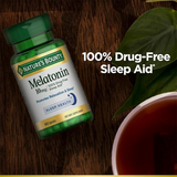 Nature's Bounty Melatonin, 100% Drug-Free Sleep Aid, Dietary Supplement, 10 mg, 60 Count