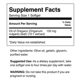 Swanson Oregano Oil 10:1 Extract-Natural Supplement Promoting Digestive Health-Respiratory & Urinary Tract Health Support (120 Softgels, 150mg Each)