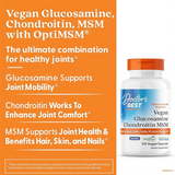 Doctor's Best Glucosamine Chondroitin Msm with OptiMSM Capsules, Supports Healthy Joint Structure, Function & Comfort, Non-GMO, Gluten Free, Soy Free, 240 Count (Pack of 1)