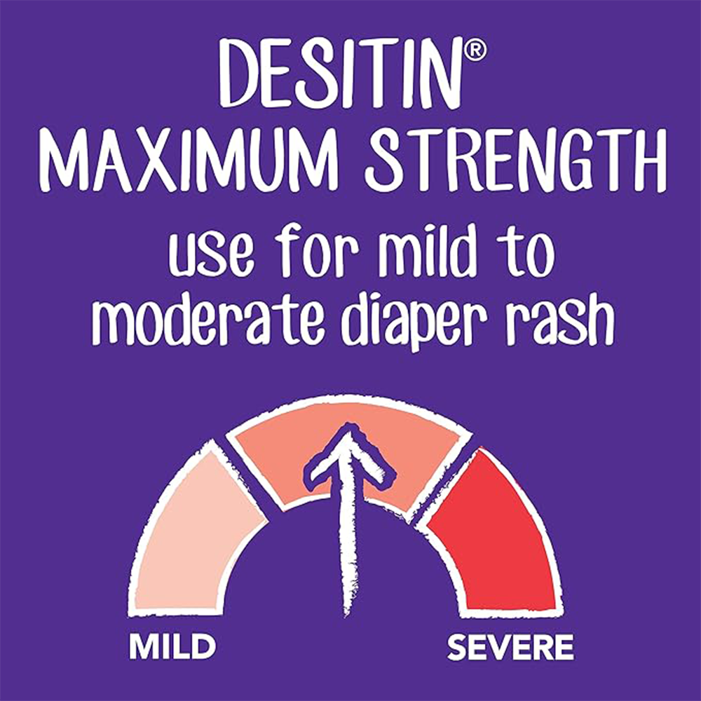 Desitin Baby Diaper Rash Maximum Strength Original Paste, 4 Oz Tube