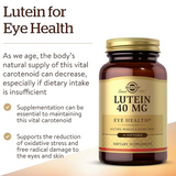 Solgar Lutein 40 mg, 30 Softgels - Supports Eye Health - Helps Filter Out Blue-Light - Contains FloraGLO Lutein - Gluten Free, Dairy Free - 30 Servings