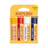 Burt's Bees Natural Moisturizing Lip Balm (Original Beeswax, Strawberry, Coconut & Pear & Vanilla Bean) With Beeswax & Fruit Extracts (Pack Of 4)