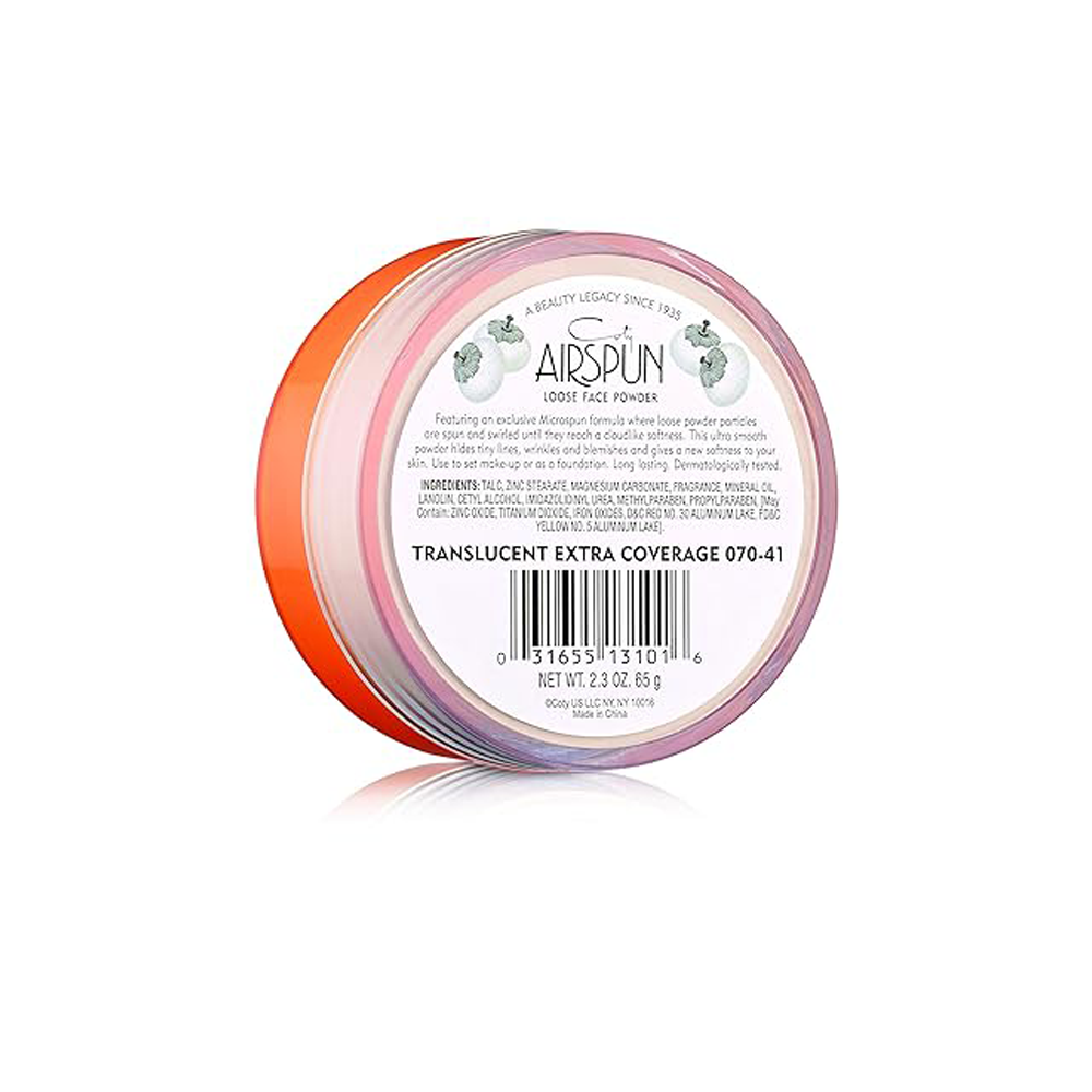 Coty AirSpun Face Powder 070-41 Extra Coverage, 2.3 Ounce
