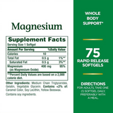 Nature's Bounty Magnesium 400 mg, 75 Softgels