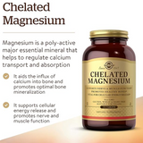 Solgar Chelated Magnesium, 250 Tablets - Supports Nerve & Muscle Function - Promotes Healthy Bones - Vital for Cellular Energy Release - Non-GMO, Vegan, Gluten Free, Dairy Free - 62 Servings