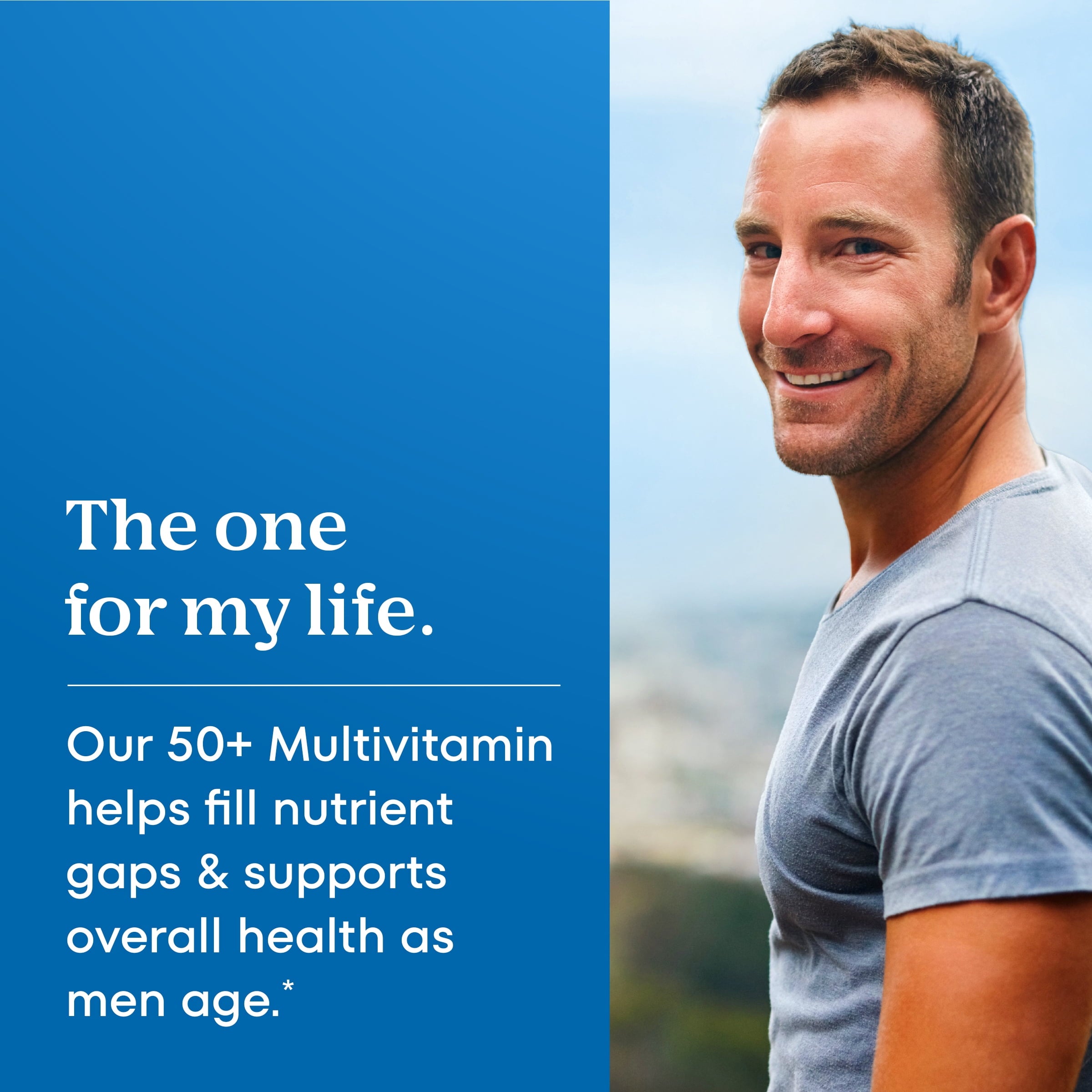 One A Day Men's 50 Plus Healthy Advantage 100ct - side panel