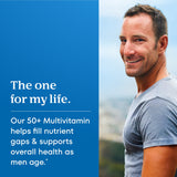 One A Day Men's 50 Plus Healthy Advantage 100ct - side panel