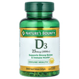 Nature's Bounty D3 1000 IU 350ct - front of bottle