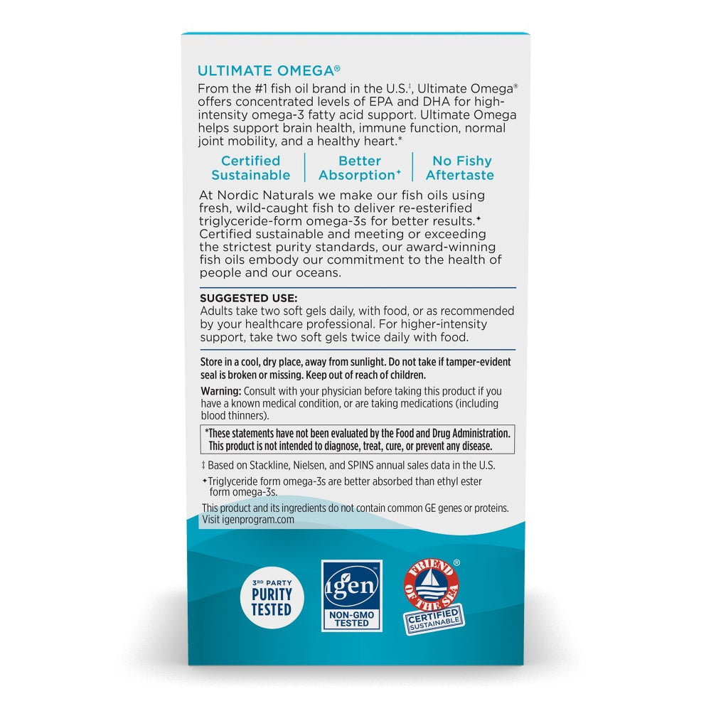 Nordic Naturals Ultimate Omega 1280mg 180ct - additional view