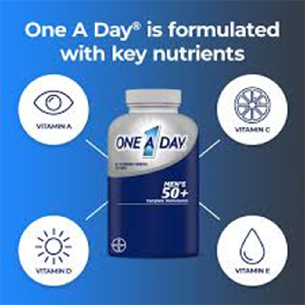 One A Day Men 50 Plus 100 Tablets Only For Above 50 Year Old Mens