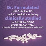 Garden of Life Probiotic and Mood Supplement - Dr. Formulated Mood+ for Digestive and Gut Health, Shelf Stable, 60 Capsules
