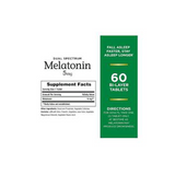 Nature's Bounty Melatonin 5mg Dual Spectrum, 100% Drug Free Sleep Supplement, Quick Release and Extended Release, Promotes Relaxation and Sleep Health, 60 Bi-Layer Tablets