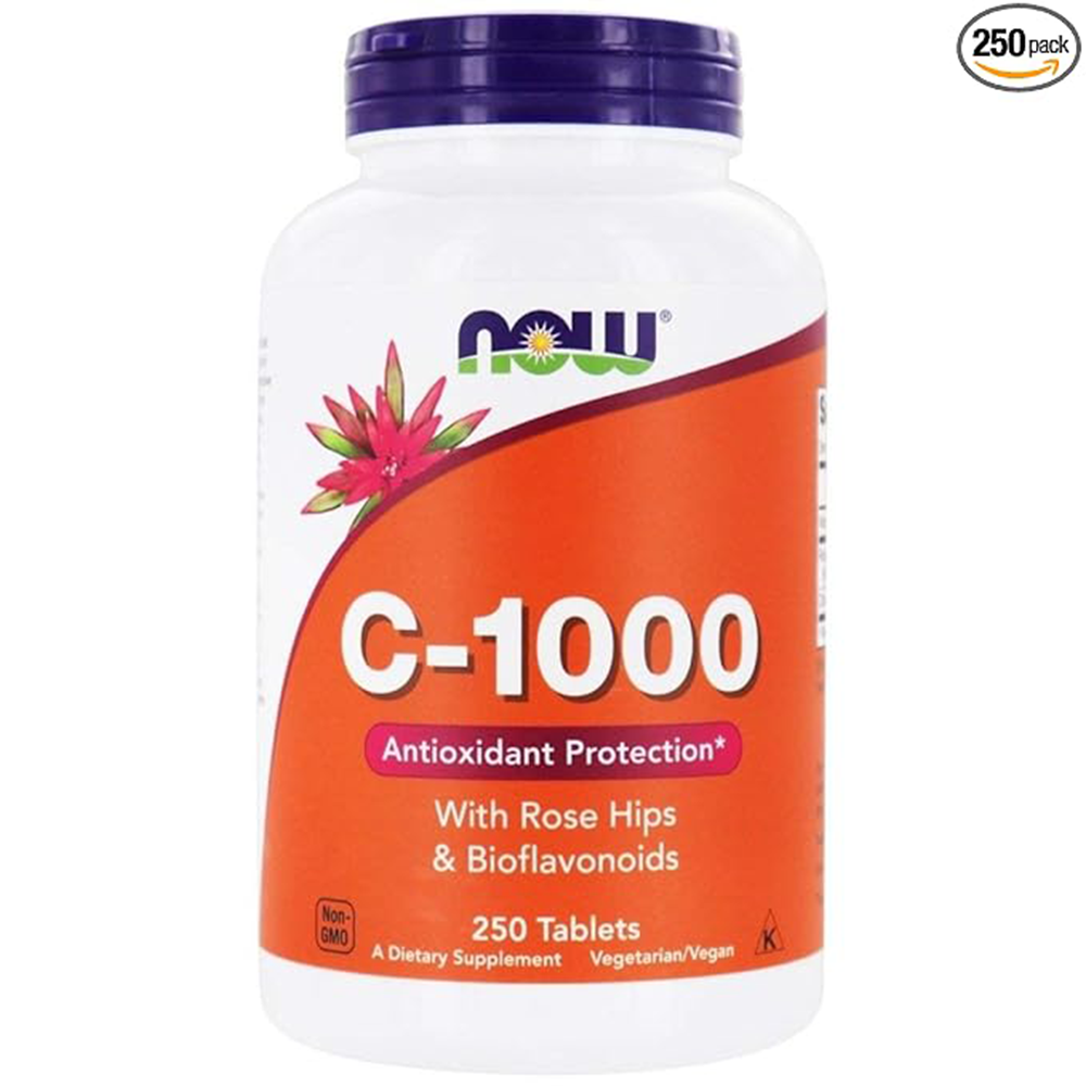 Now Foods C-1000 with Rose Hips and Bioflavonoids 250 Tabs