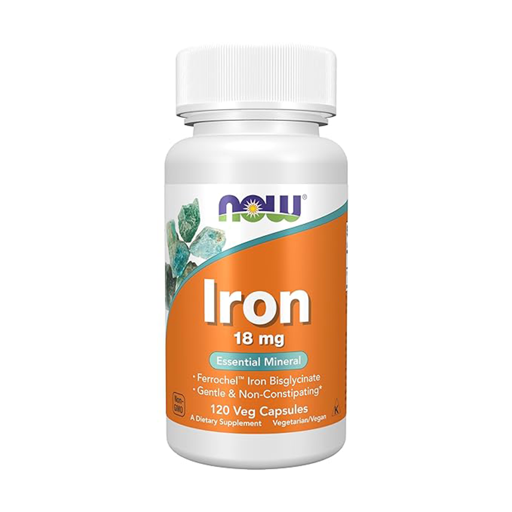 Now Foods, Iron, 18 mg, 120 Vcaps