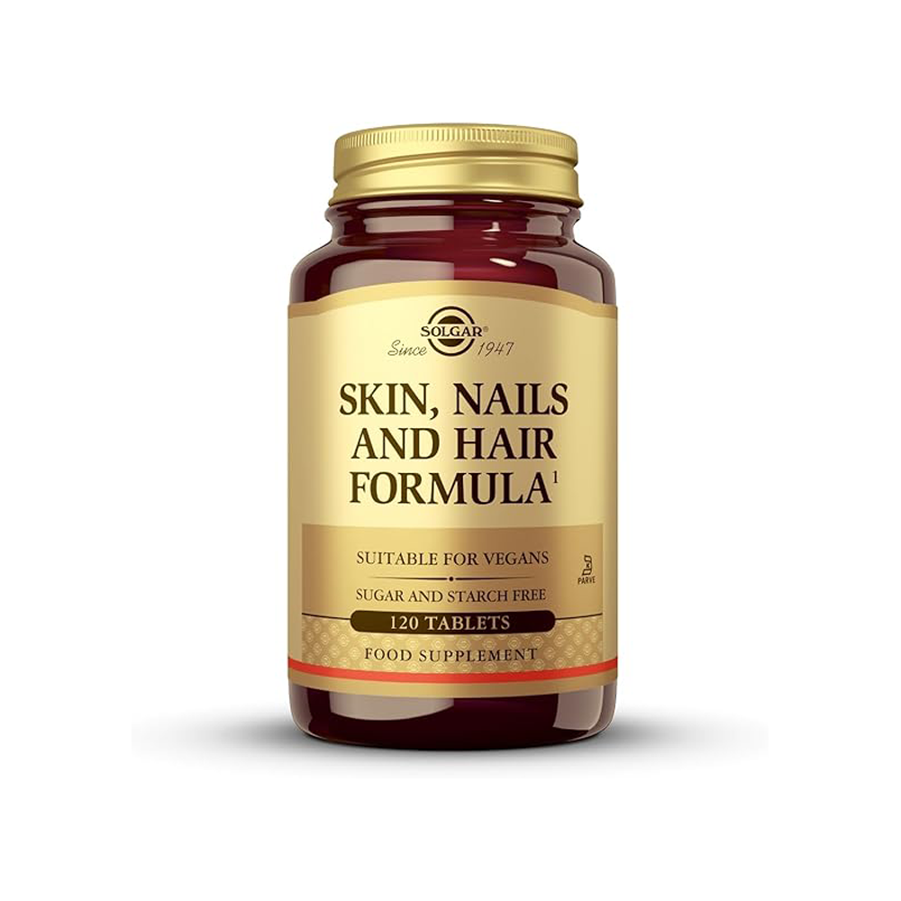 Solgar Skin, Nails & Hair, Advanced MSM Formula, 120 Tablets - Supports Collagen for Hair, Nail and Skin Health - Provides Zinc, Vitamin C & Copper - Non GMO, Vegan, Gluten & Dairy Free - 60 Servings