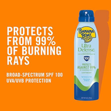 BANANA BOAT Sunscreen For Dry Skin Type Ultra Defense Max Skin Protect Ultra Mist Broad Spectrum Sun Care Sunscreen For Skin Type Spray - Spf 100, 6 Ounce