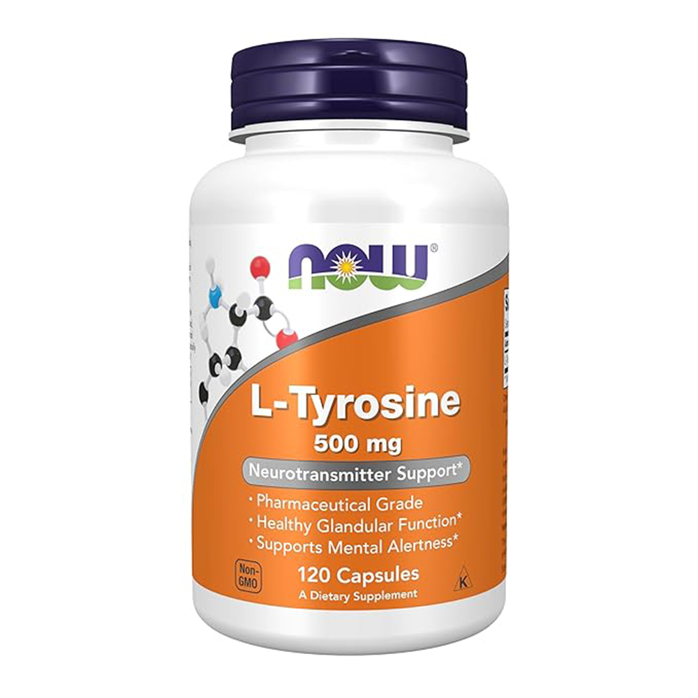 Now Foods L-tyrosine Capsules 500mg -Pack of 120 Capsules