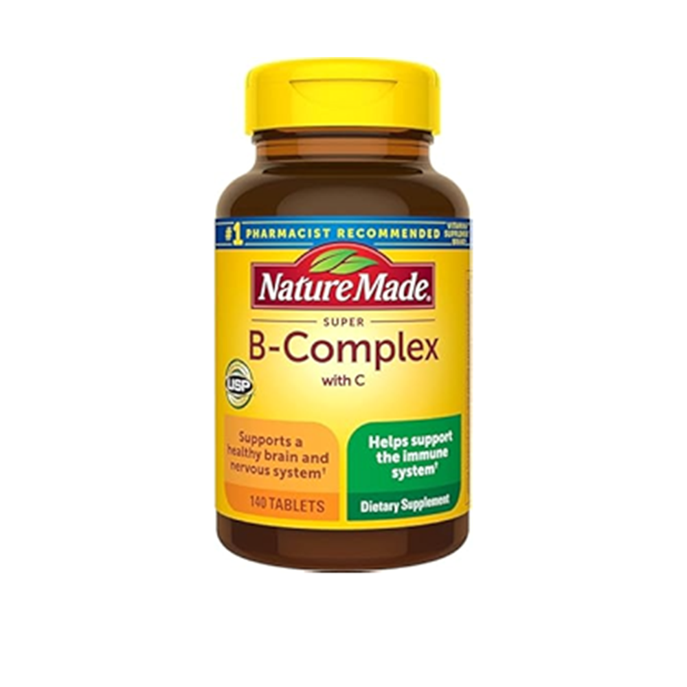Nature Made Stress B Complex with Vitamin C and Zinc, Dietary Supplement for Immune Support, 140 Tablets, 140 Day Supply