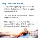 Garden of Life Probiotic and Prostate Supplement for Men - Dr. Formulated Prostate+ for Digestive and Prostate Support, Shelf Stable, 60 Capsules