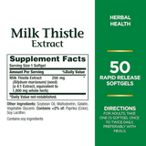 Nature's Bounty Silymarin Milk Thistle 1000mg - 50 Softgels
