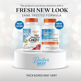 Doctor's Best High Absorption COQ10, Heart & Energy Support, USP Verified, Naturally Fermented CoQ10, Non-GMO Gluten Free, Soy Free, Vegetarian 60 Veggie Softgels