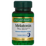 Nature's Bounty Melatonin, 100% Drug Free Sleep Aid, Dietary Supplement, Promotes Relaxation and Sleep Health, 5mg, 90 Softgels