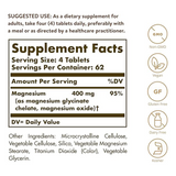 Solgar Chelated Magnesium, 250 Tablets - Supports Nerve & Muscle Function - Promotes Healthy Bones - Vital for Cellular Energy Release - Non-GMO, Vegan, Gluten Free, Dairy Free - 62 Servings