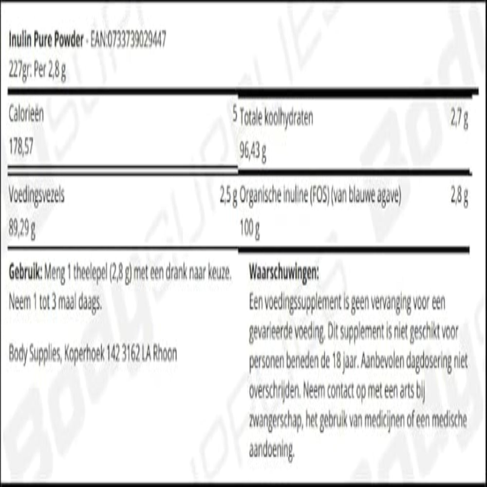 Now Foods - Inulin Powder 8 Ounces
