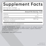 Sports Research Berberine - back of bottle