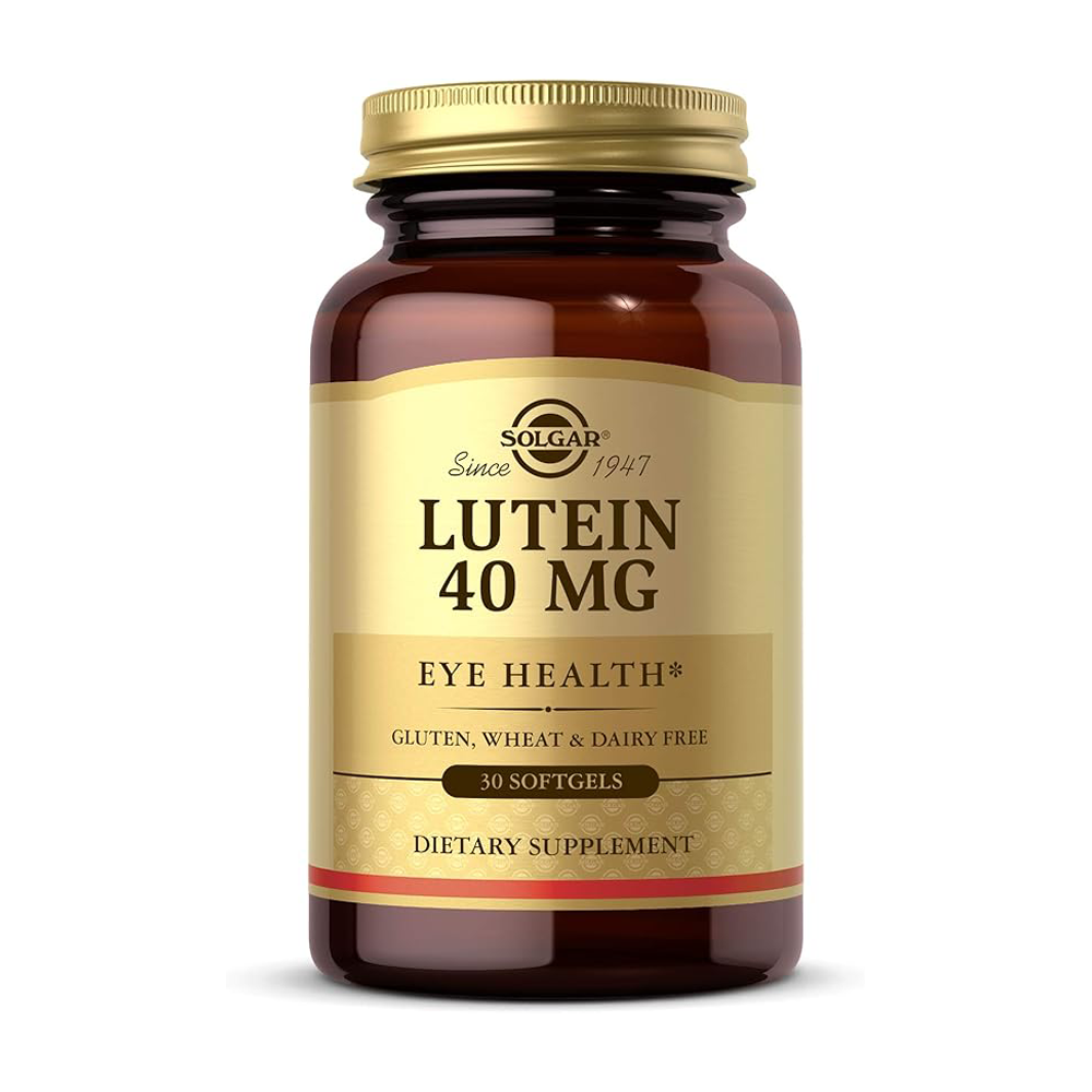 Solgar Lutein 40 mg, 30 Softgels - Supports Eye Health - Helps Filter Out Blue-Light - Contains FloraGLO Lutein - Gluten Free, Dairy Free - 30 Servings