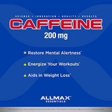Allmax Nutrition Caffeine - 200 g (Pack of 100 Capsules)