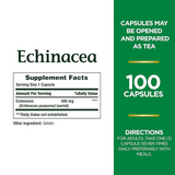 Nature's Bounty Echinacea, 100 Capsules
