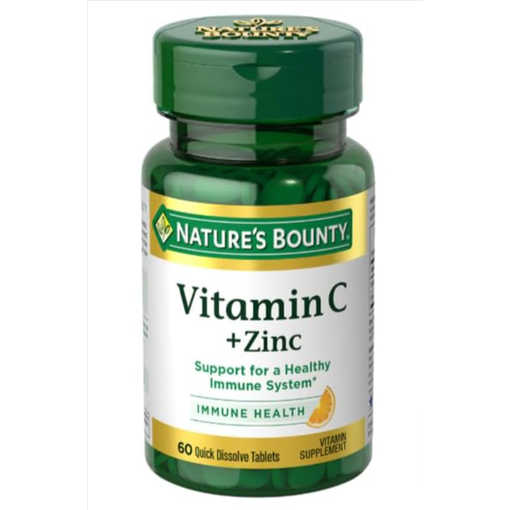 Nature Bounty vitamin c+zinc 60tab