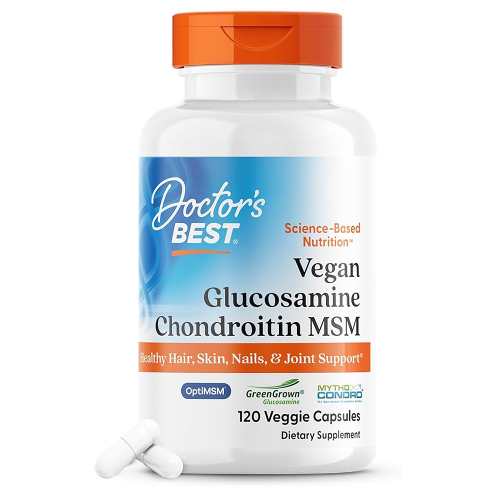 Doctor's Best Glucosamine Chondroitin Msm with OptiMSM Capsules, Supports Healthy Joint Structure, Function & Comfort, Non-GMO, Gluten Free, Soy Free, 240 Count (Pack of 1)
