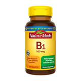 Nature Made Vitamin B1 100 mg, Dietary Supplement for Energy Metabolism Support, 100 Tablets, 100 Day Supply