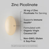 Sports Research Zinc Picolinate 30mg 90ct - side panel