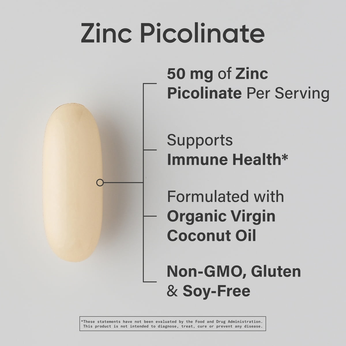 Sports Research Zinc Picolinate 120ct - product detail view
