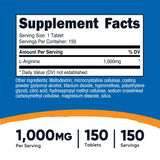 Nutricost L-Arginine 1000mg 150ct - additional product view