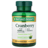Nature's Bounty Cranberry with Vitamin C 250ct - front of bottle