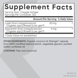 Sports Research Lutein + Zeaxanthin 20mg, 120 Softgels