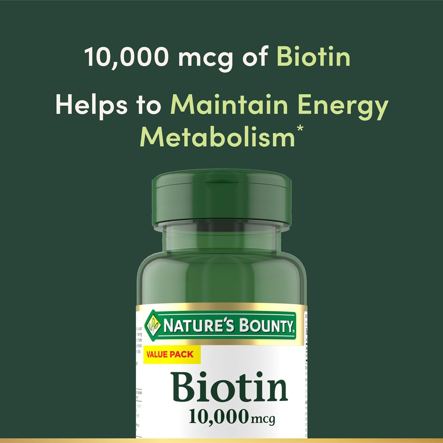 Nature Bounty Biotin 10000 Mcg, 250 Tablets