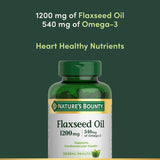 Nature Bounty Flaxseed Oil 1200mg, 125 Softgels